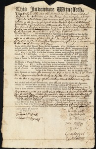 George Mills indentured to apprentice with Gideon Bassett of Norton, 23 March 1743