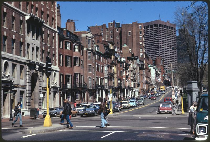 North on Beacon St. from Charles St. at Public Garden