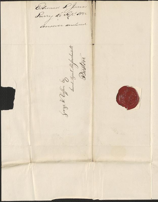 Edward Jarvis to George Coffin, 14 September 1832 - Digital Commonwealth