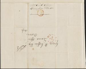 E. A. Clary to George Coffin, 3 December 1832
