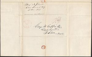 Benjamin N. Johnson to George Coffin, 16 November 1839