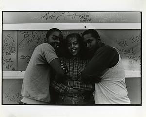 Portrait of three teenagers