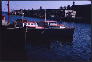 View of boats next to T Wharf, Boston