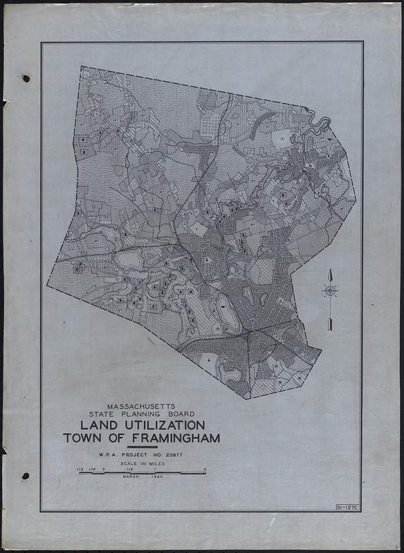 Land Utilization Town of Framingham Digital Commonwealth