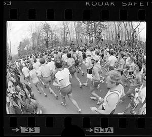 Boston Marathon begins, Boston