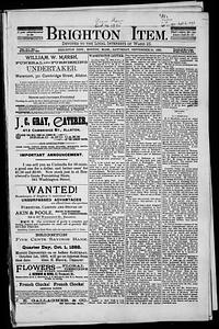 The Brighton Item, September 24, 1892