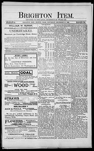 The Brighton Item, December 24, 1892