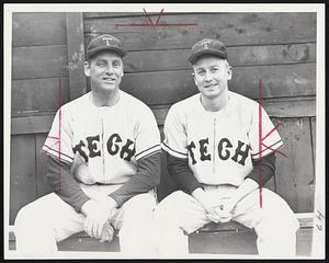 Baseball Leaders at M.I.T. are Coach Roy Merrit, left, and Captain Duwayne Peterson.