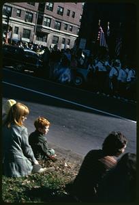 Spectators, Boston Columbus Day Parade 1973
