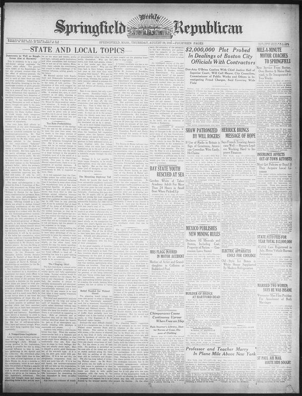 Springfield Weekly Republican - Digital Commonwealth