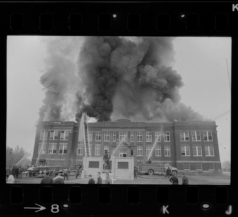 Amesbury High School fire - Digital Commonwealth