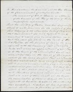 Letters of William J. Spooner, Attorney of Overseers of Poor of Boston, To Council, 1823