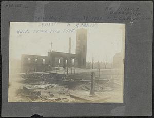 Ruins after 1903 fire