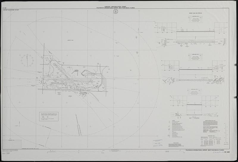 Airport obstruction chart, OC 449, Palm Beach International Airport, West Palm Beach, Florida