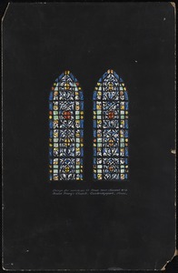 Design for windows in nave near chancel N+S, Saint Mary's Church, Cambridgeport, Mass.