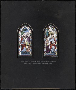 Design for aisle windows third from chancel, epistle side, Saint Paul's Episcopal Church, Nantucket, Mass.