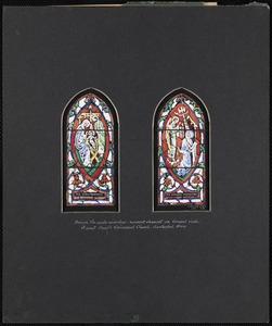 Design for aisle window - nearest chancel on gospel side, Saint Paul's Episcopal Church, Nantucket, Mass.