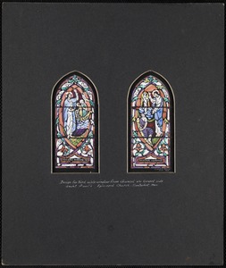 Design for third aisle window from chancel on gospel side, Saint Paul's Episcopal Church, Nantucket, Mass.