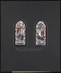 Design for aisle window - fourth from chancel on gospel side, Saint Paul's Episcopal Church, Nantucket, Mass.