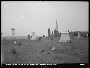 Wachusett Reservoir, west to Beaman Cemetery, West Boylston, Mass., Apr. 6, 1904