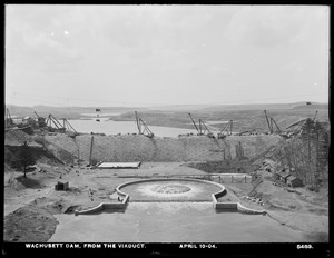 Wachusett Dam, from the viaduct, Clinton, Mass., Apr. 10, 1904
