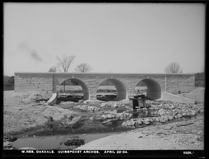 Wachusett Reservoir, Quinapoxet Arches, Oakdale, West Boylston, Mass., Apr. 22, 1904