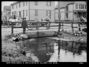 Distribution Department, Spot Pond Brook, Clinton Street culvert, northerly end, Malden, Mass., Apr. 30, 1904