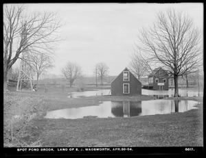 Distribution Department, Spot Pond Brook, E. J. Wadsworth's land, Stoneham, Mass., Apr. 30, 1904