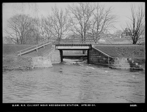 Distribution Department, Boston & Maine Railroad culvert, near Wedgemere Station, Winchester, Mass., Apr. 30, 1904