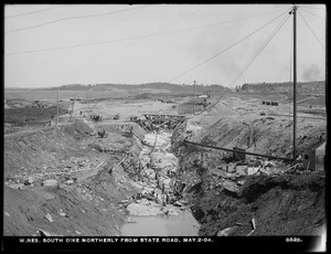 Wachusett Reservoir, South Dike, northerly from State Road, Boylston; Clinton, Mass., May 2, 1902