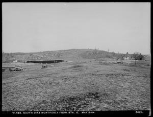 Wachusett Reservoir, South Dike, northerly from station 12, Boylston; Clinton, Mass., May 2, 1902