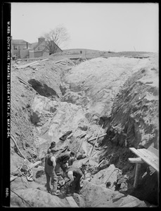Wachusett Reservoir, South Dike, treated ledge at station 21, Boylston; Clinton, Mass., May 2, 1902