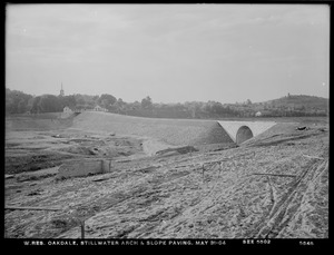 Wachusett Reservoir, slope paving and Stillwater Arch, (compare with No. 5502), Oakdale, West Boylston, Mass., May 31, 1904