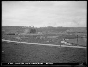 Wachusett Reservoir, South Dike, from Carville's Hill, Boylston; Clinton, Mass., Jun. 1, 1904
