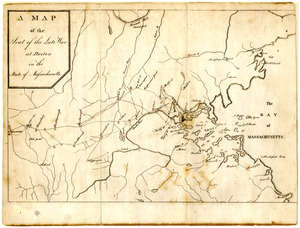 Map of the seat of the late war at Boston in the state of Massachusetts