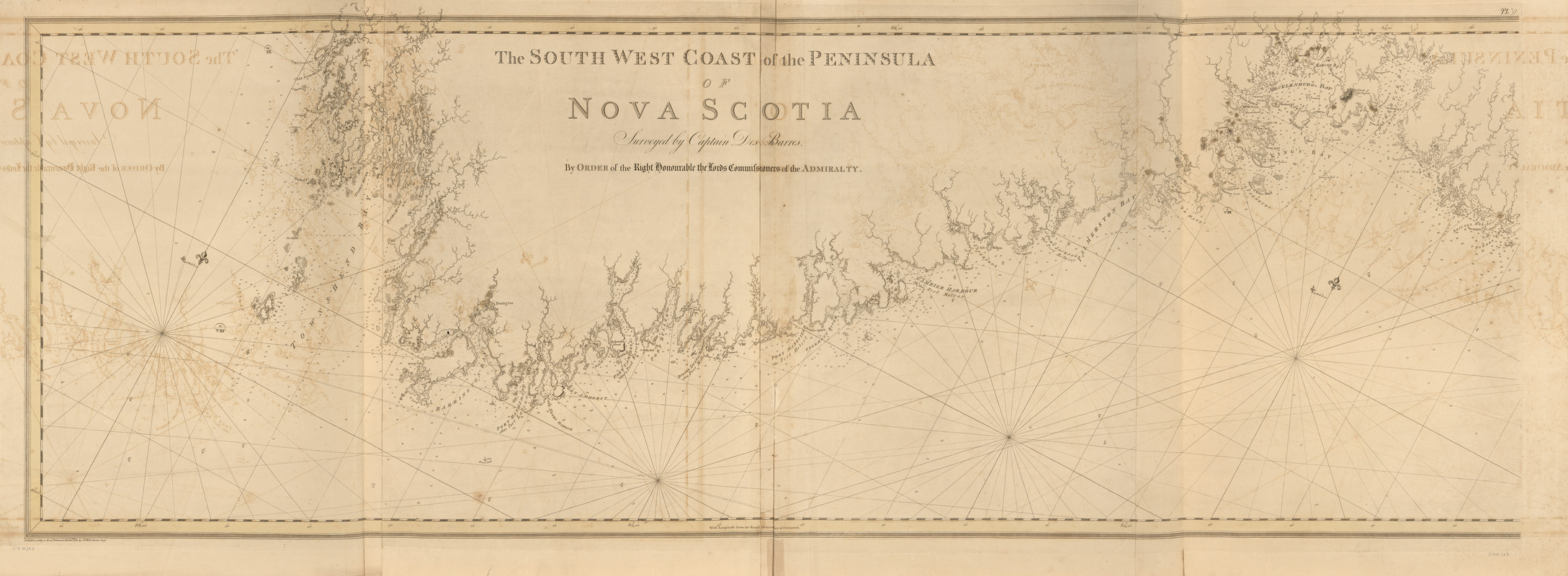 The south west coast of the peninsula of Nova Scotia