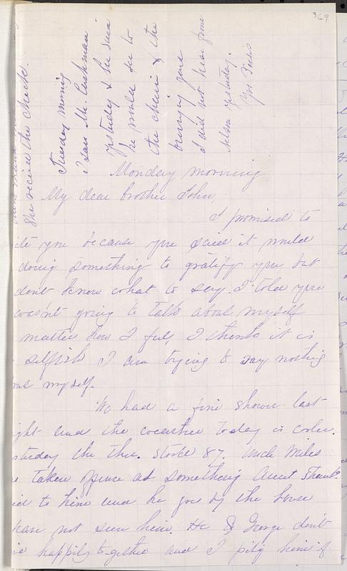 Letter from Persis Seaver Long to John D. Long - Digital Commonwealth
