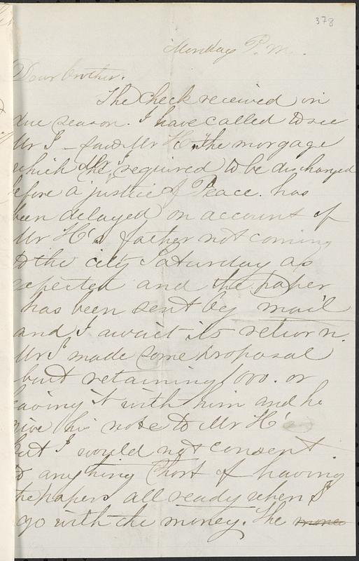 Letter from Ruth Ann B. Strout to John D. Long