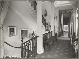 Boston, William Crowninshield Endicott House, interior, upper hall