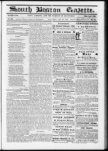 South Boston Gazette, January 20, 1849