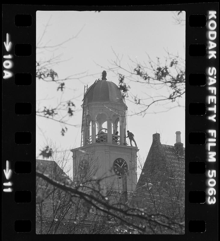 Painting St Paul’s Church steeple