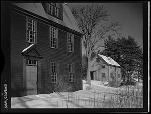 Houses in snow, Boxford