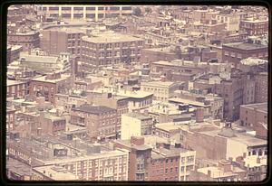 Hanover & Salem Street area from the Custom House Tower Boston North End