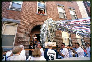 Boston 2002: A statue of St. Anthony is carried through the streets of Boston's N. End