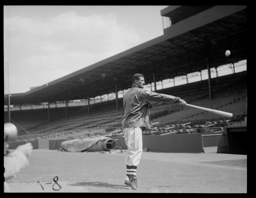 Ted Williams - warming up, various poses