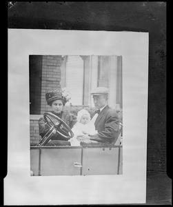 Mr. & Mrs. Ty Cobb with baby