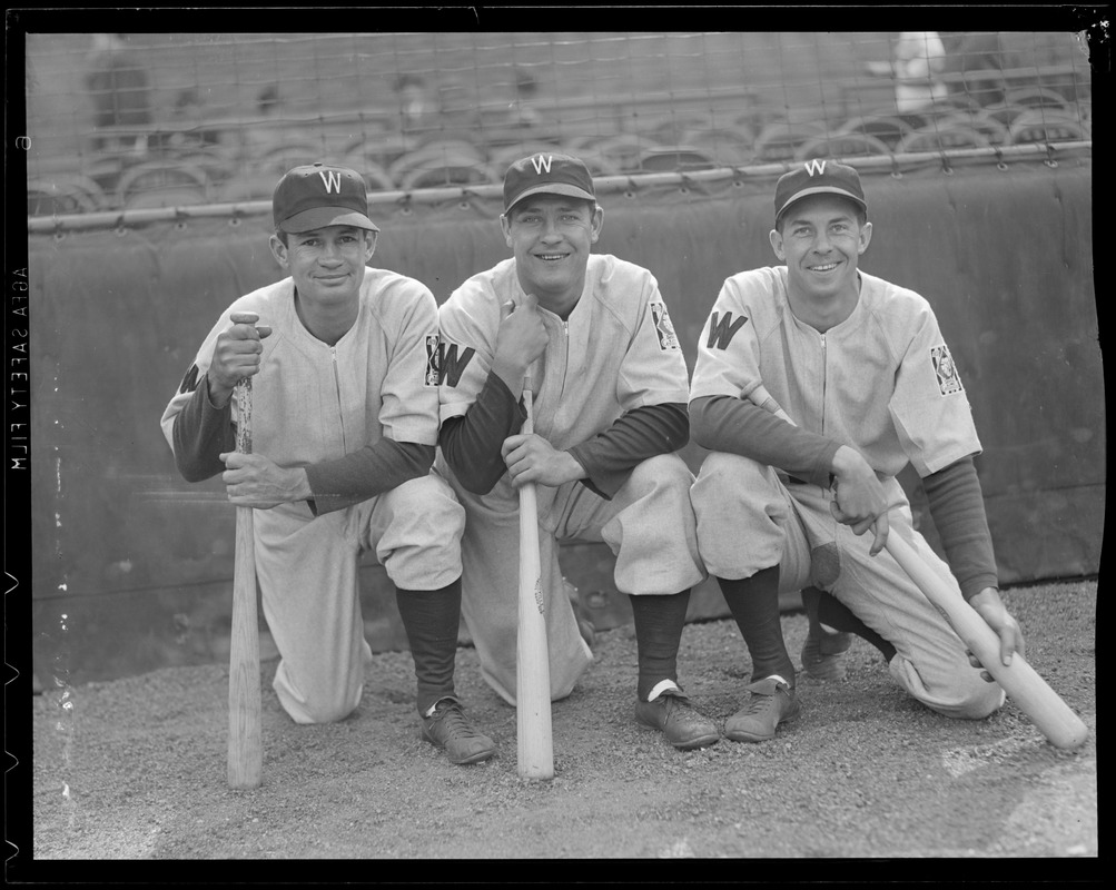 Washington Senators players at Fenway