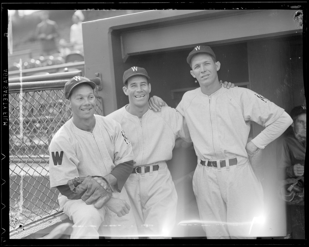 Washington Senators players at Fenway