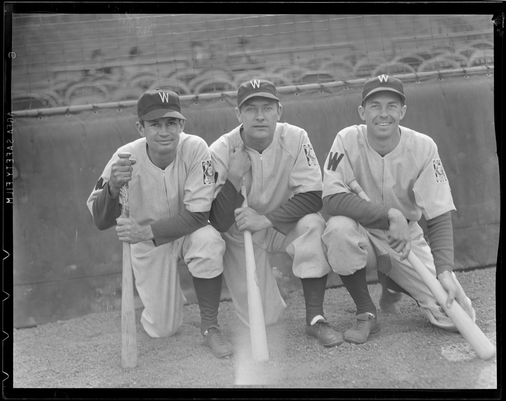 Washington Senators players at Fenway