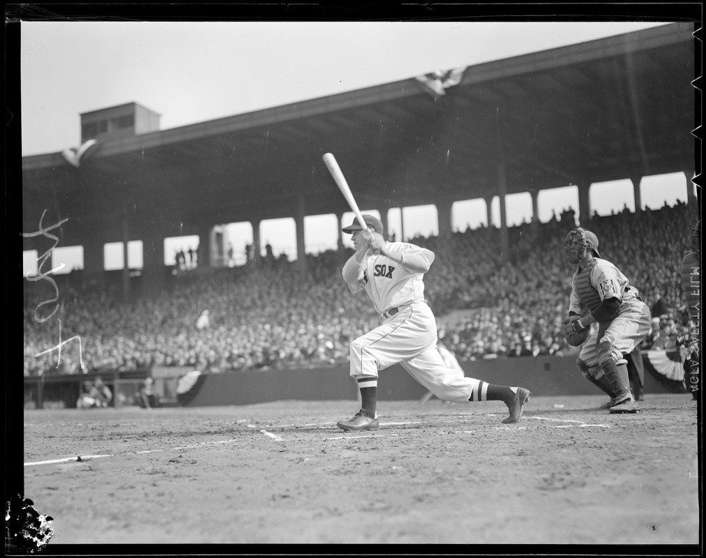 Jimmie Foxx hitting vs. the Senators